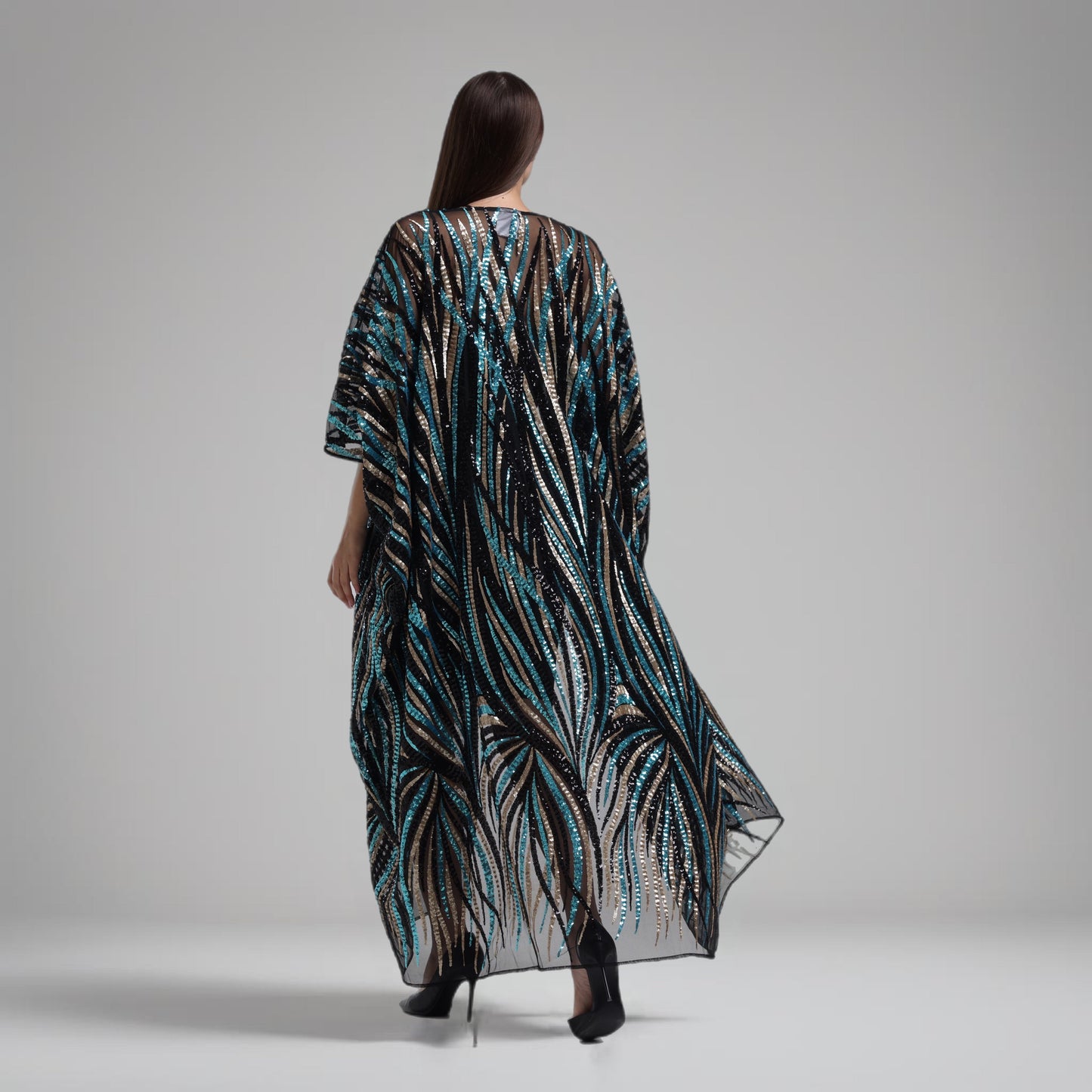 LA REINE - Tulle & sequin abaya