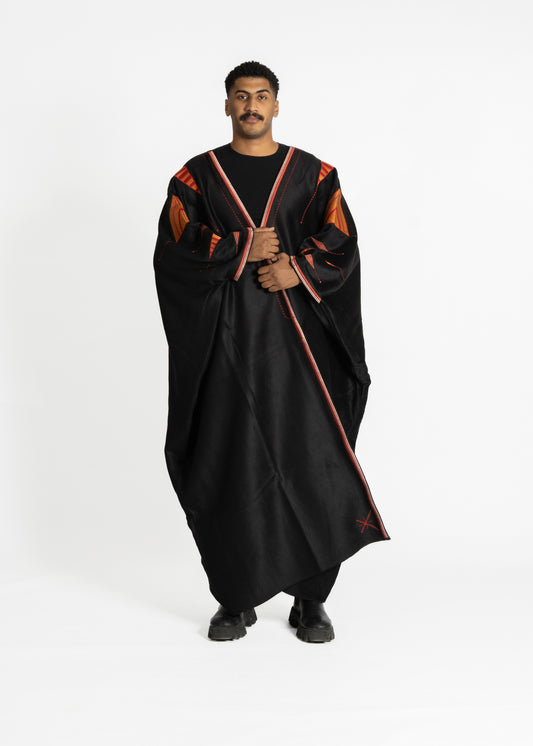 QORMUZ - JUBBAH Black robe