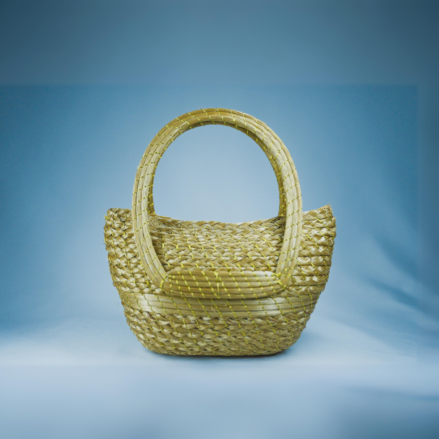 TREASURES OF BRAZIL - Handcrafted Natural Golden Grass Bag