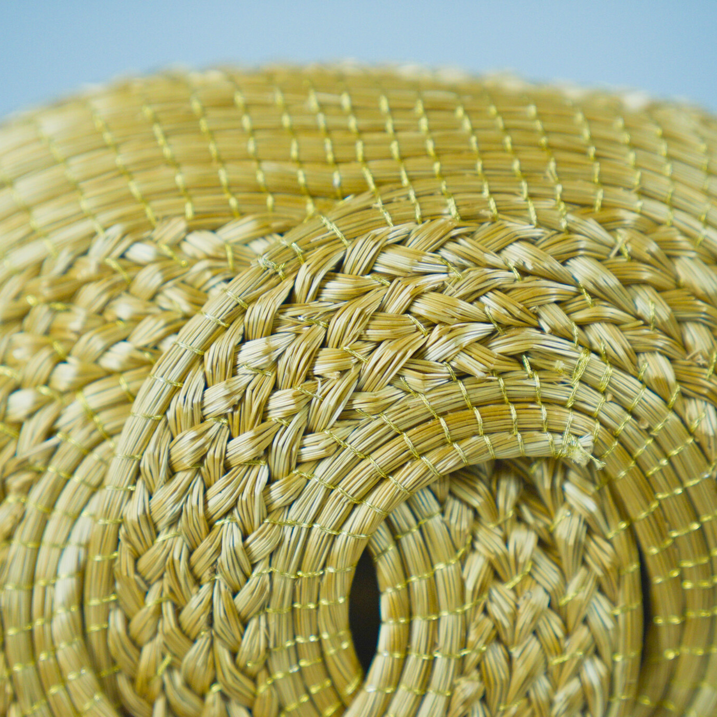 TREASURES OF BRAZIL - Handcrafted Natural Golden Grass Bag