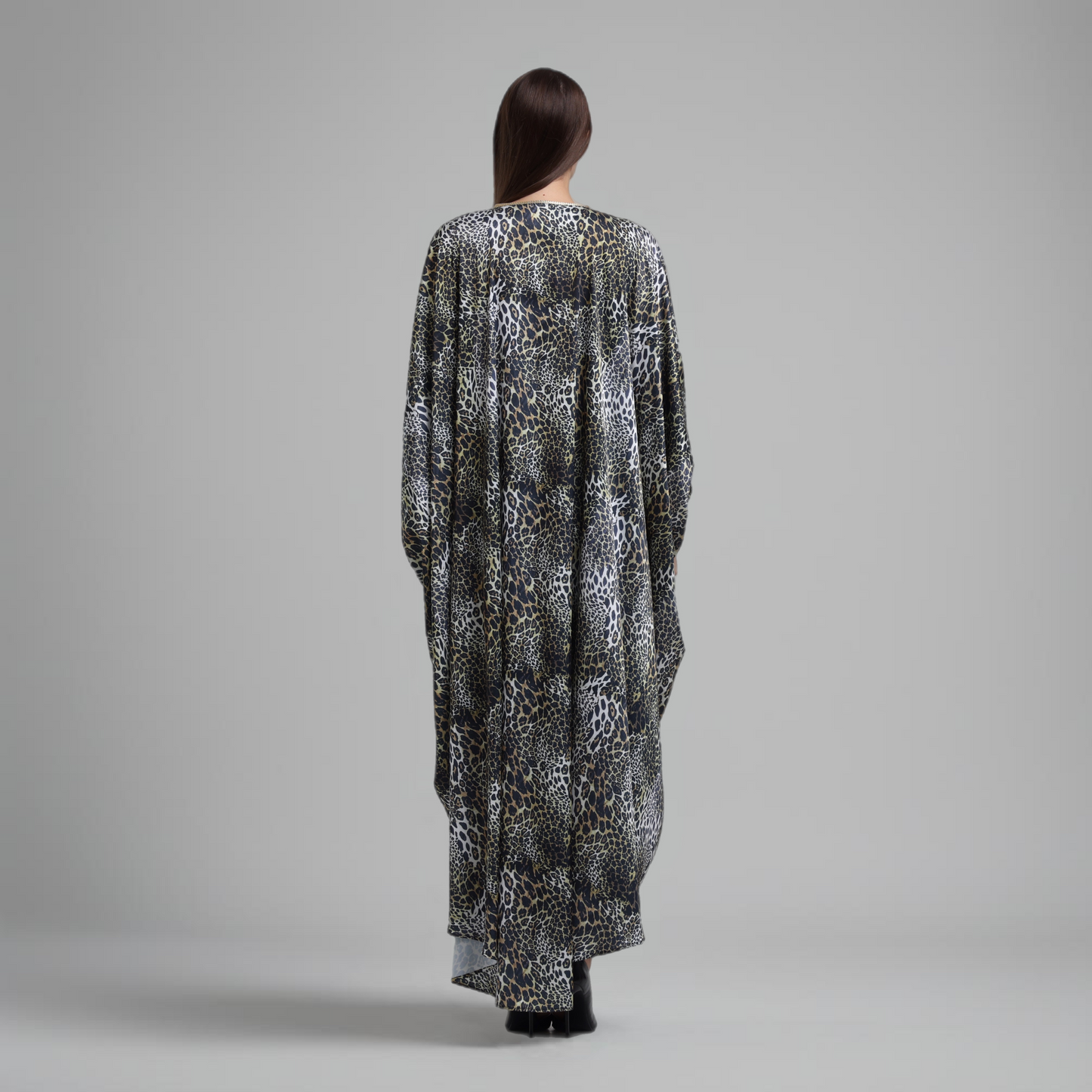 LA REINE - Printed silk kaftan