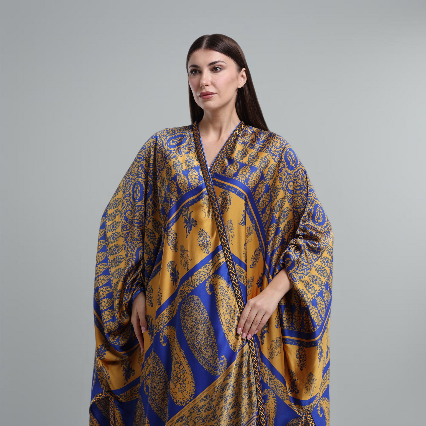 LA REINE - Printed silk kaftan