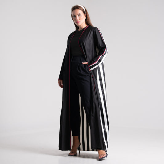 DALSH DESIGNS - Striped abaya