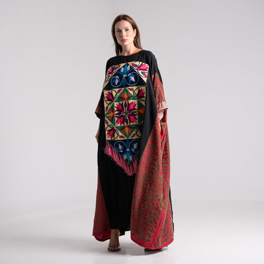 LA REINE - Patchwork kaftan