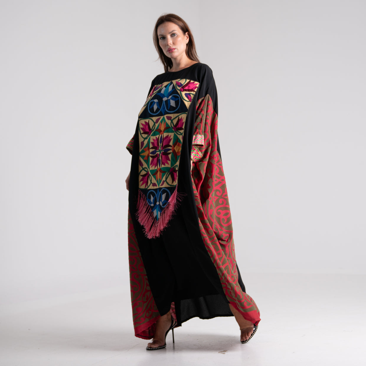 LA REINE - Patchwork kaftan