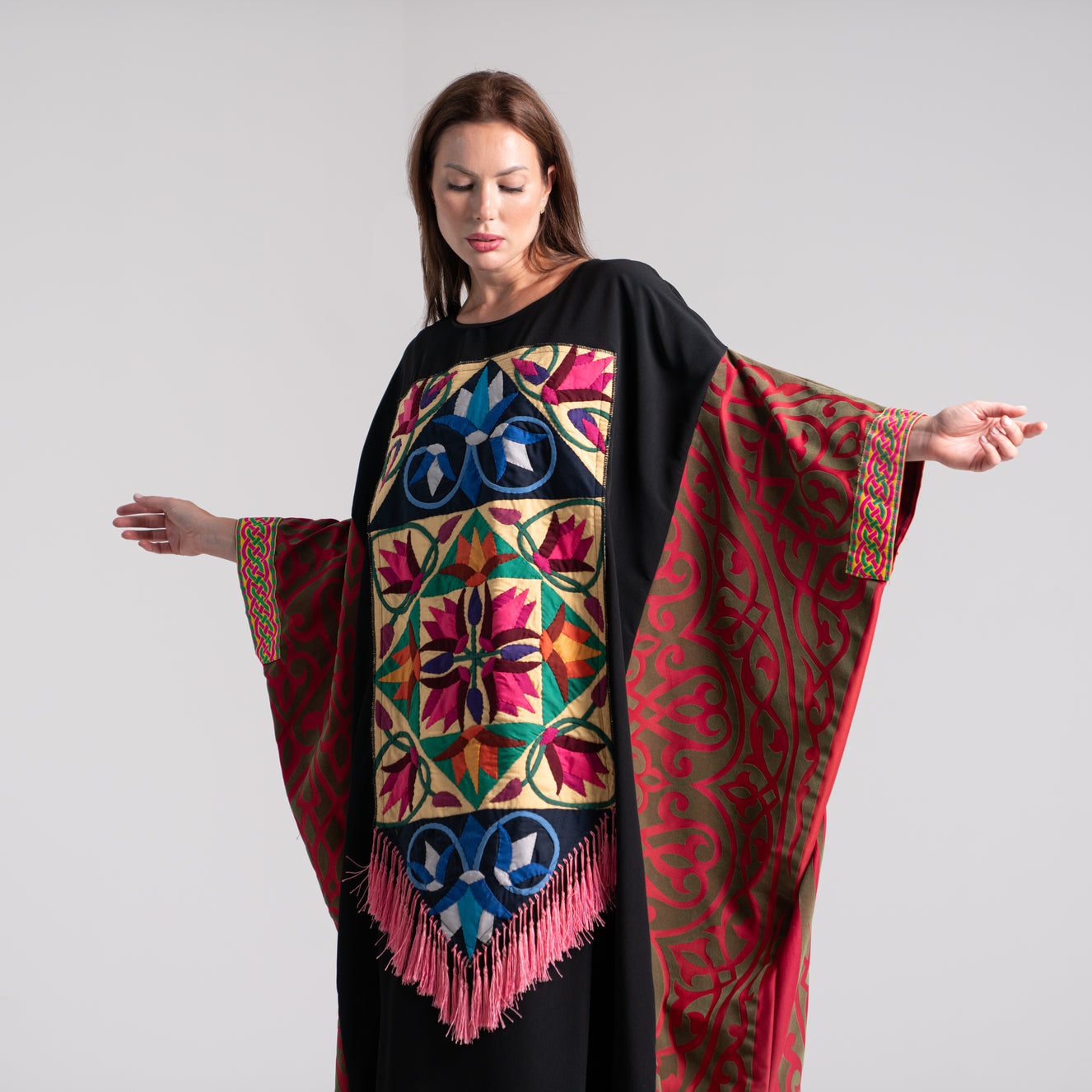 LA REINE - Patchwork kaftan