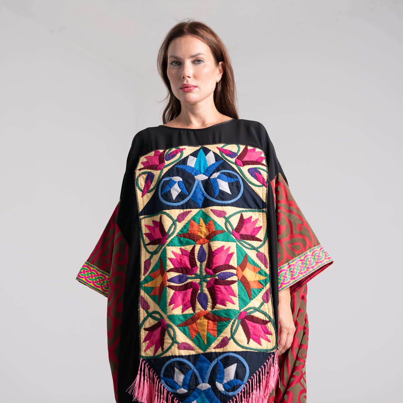 LA REINE - Patchwork kaftan