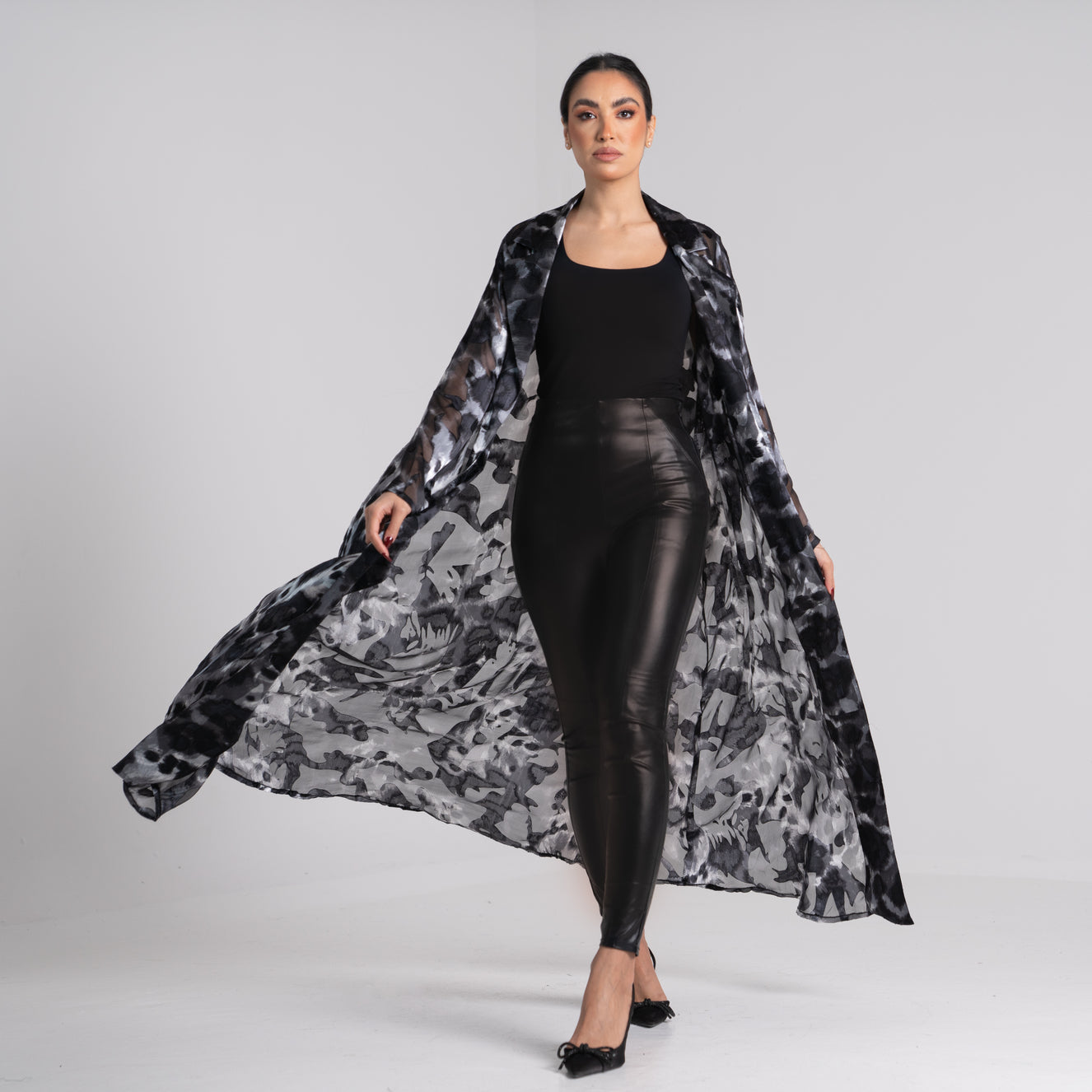 NOBLESSE - Silk chiffon kimono