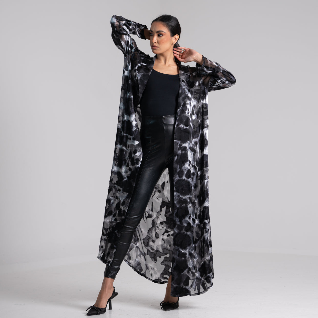 NOBLESSE - Silk chiffon kimono