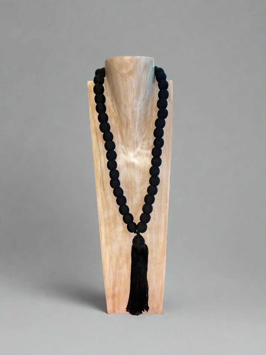 Lavish - Black Moroccan Woven Necklace