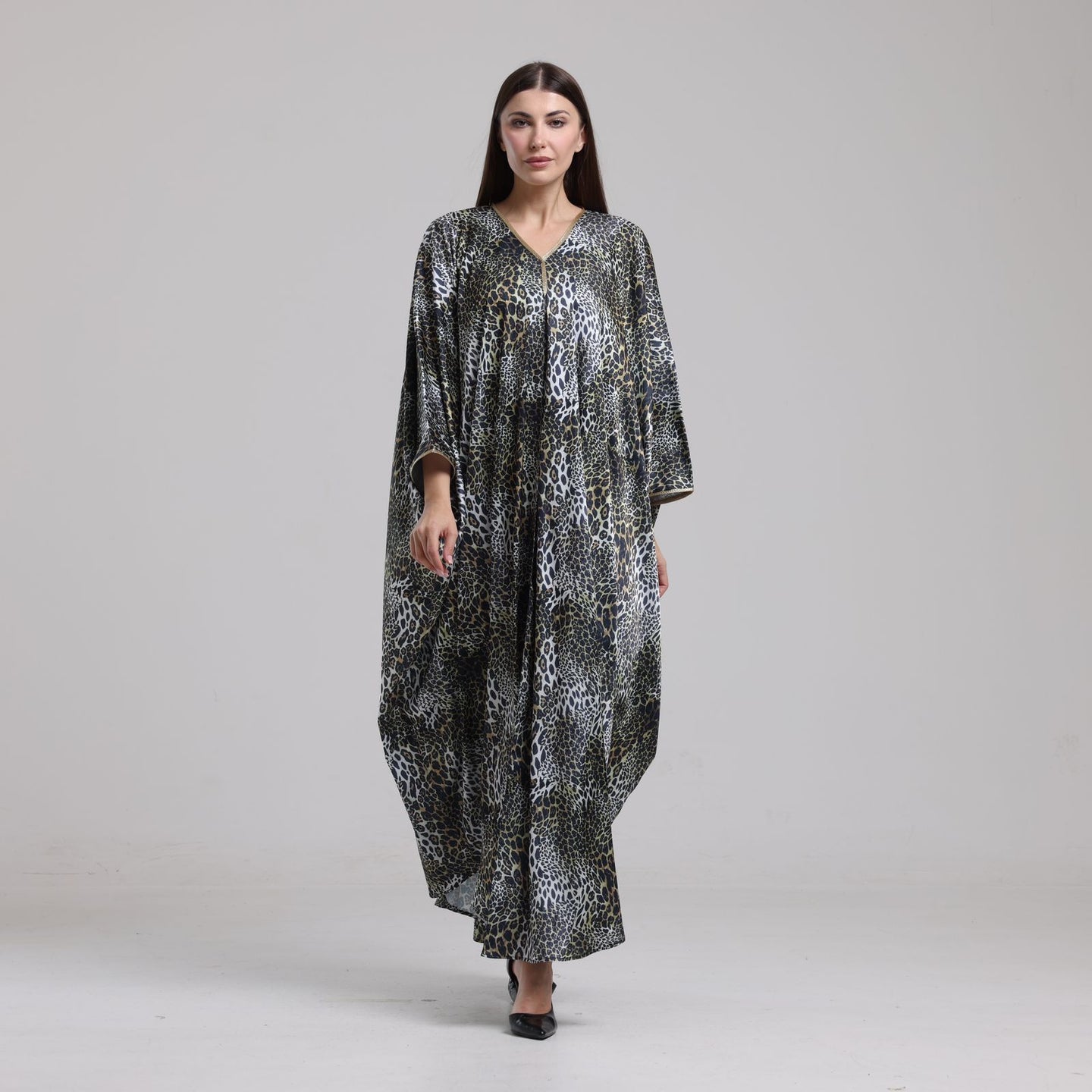 LA REINE - Printed silk kaftan