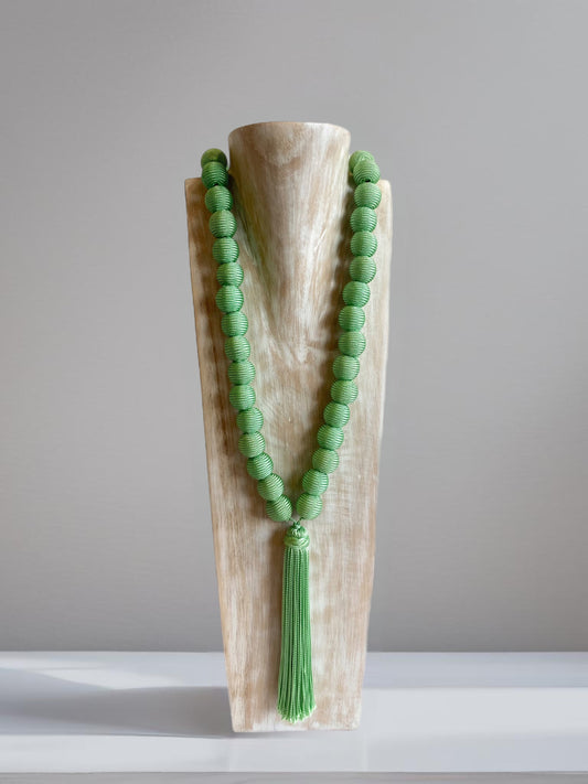 Lavish - Green Moroccan Woven Necklace