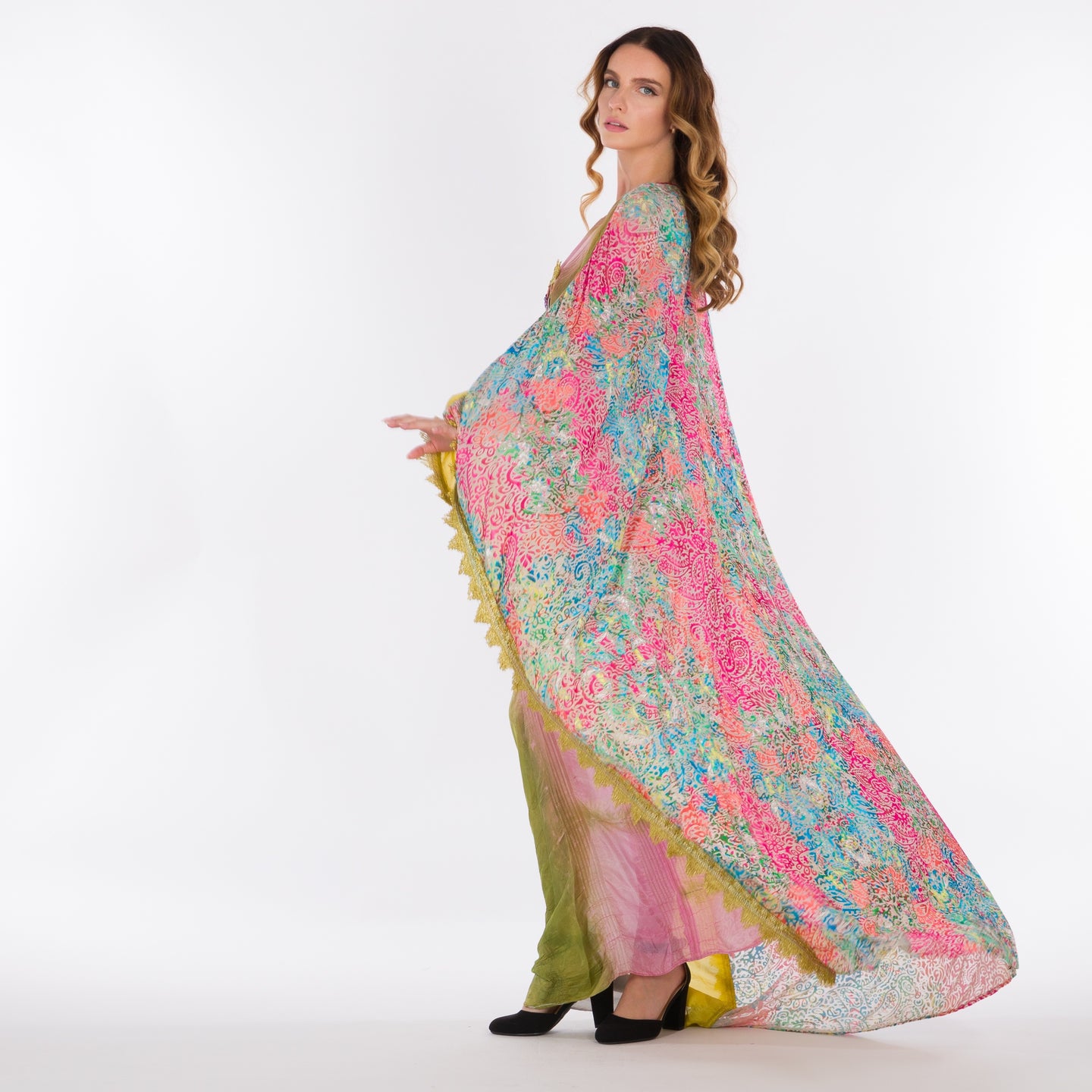 LA REINE - Kimono sleeved kaftan