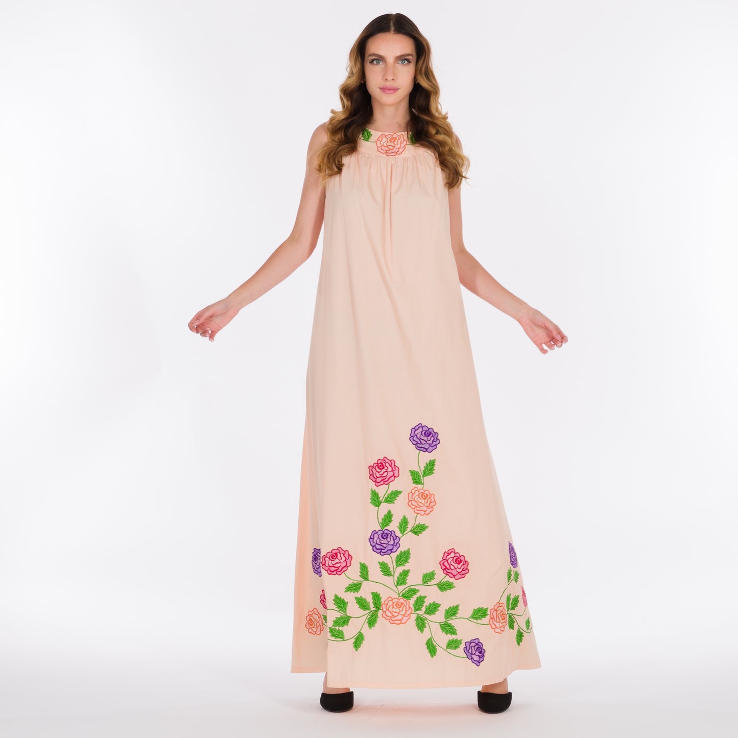 NOBLESSE - Cotton embroidered dress