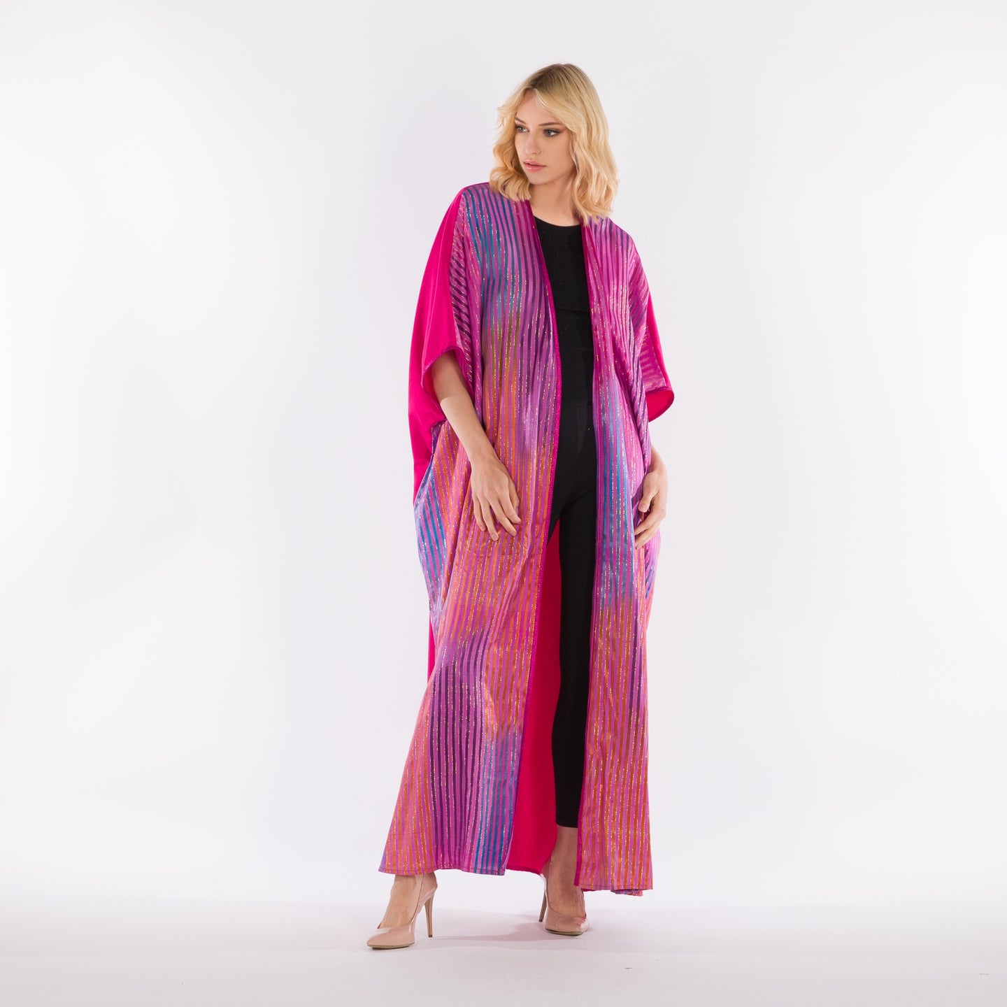 DALSH DESIGNS - Fuchsia bisht abaya