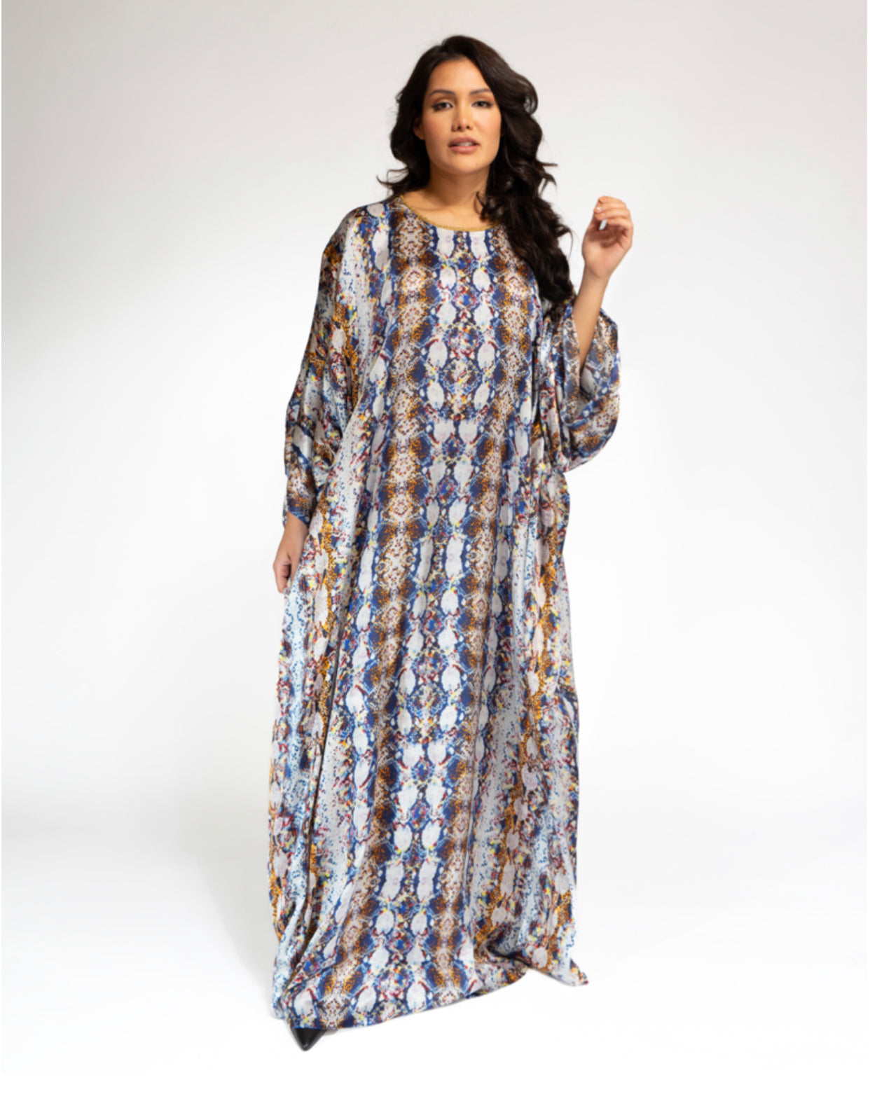 DALSH DESIGNS - Printed silk kaftan